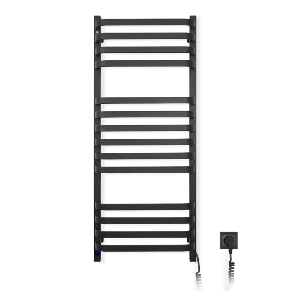 Electric Towel Rail BLACK NAVIN STUGNA 480х1200 Sensor right