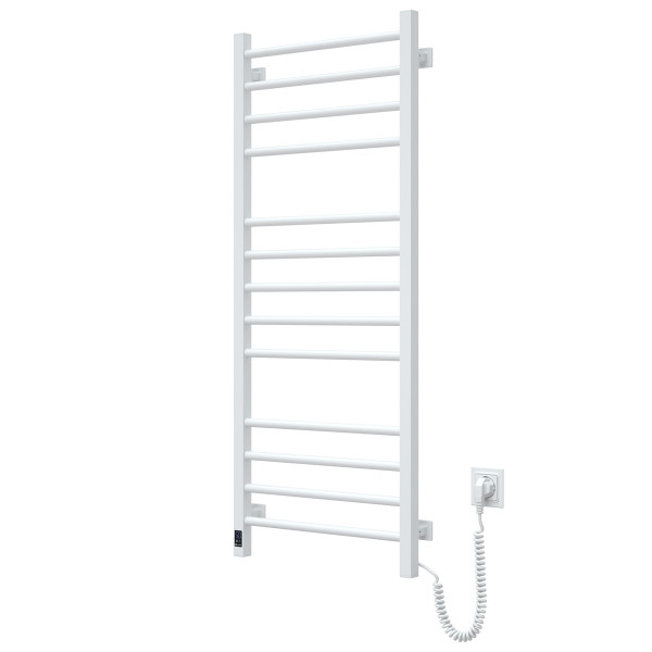 Electric Towel Rail WHITE CLASSIC QUADRO Sensor 500x1200 right