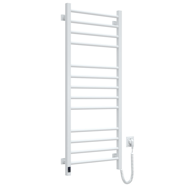 Electric Towel Rail WHITE CLASSIC QUADRO Sensor 500x1200 right