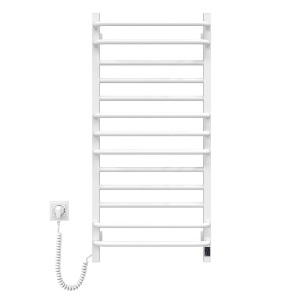 Electric Towel Rail WHITE GRANDIS Sensor 480х1000 left