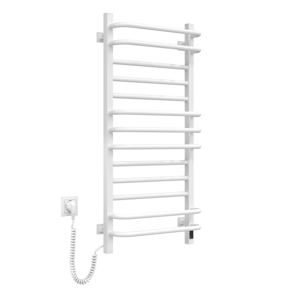 Electric Towel Rail WHITE GRANDIS Sensor 480х1000 left