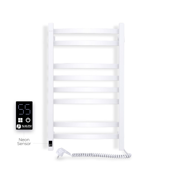 Electric Towel Rail WHITE NAVIN AVALON 480х800 Right sensor