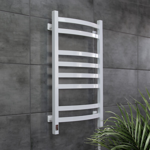 Electric Towel Rail WHITE NAVIN AVALON 480х800 Right sensor