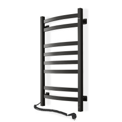 Electric Towel Rail BLACK NAVIN AVALON 480х800 Sensor left