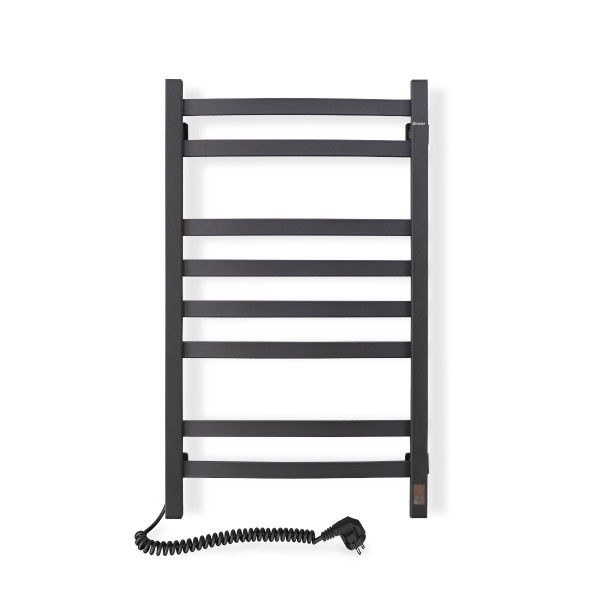 Electric Towel Rail BLACK NAVIN AVALON 480х800 Sensor left