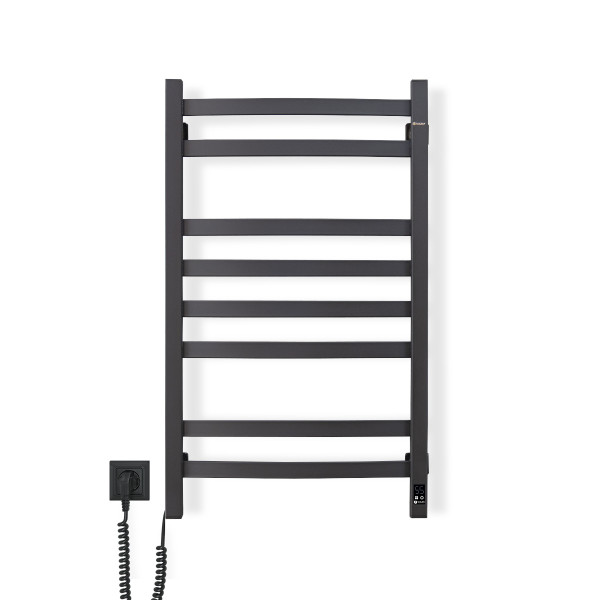 Electric Towel Rail BLACK NAVIN AVALON 480х800 Sensor left