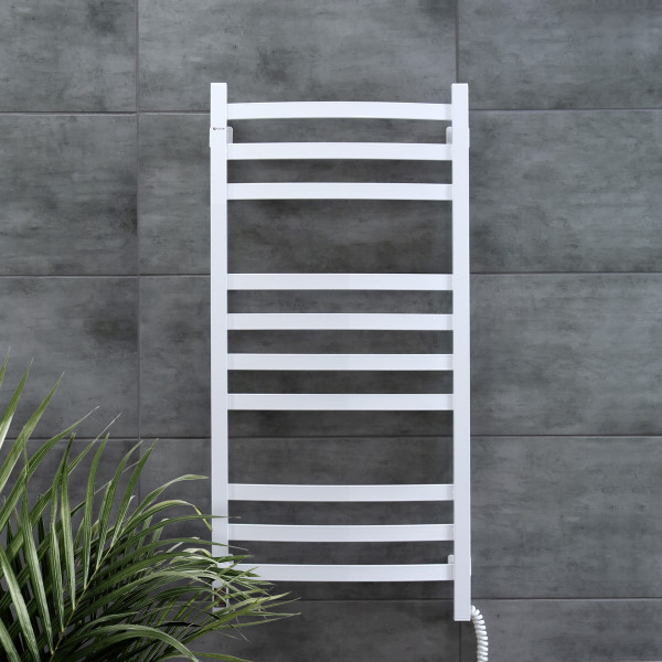 Electric Towel Rail WHITE NAVIN AVALON 480х1000 Sensor right