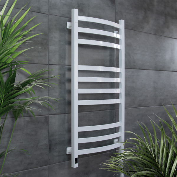 Electric Towel Rail WHITE NAVIN AVALON 480х1000 Sensor right