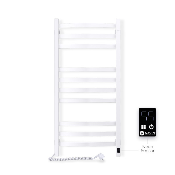 Electric Towel Rail WHITE NAVIN AVALON 480х1000 Sensor left