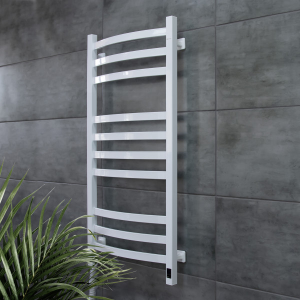 Electric Towel Rail WHITE NAVIN AVALON 480х1000 Sensor left