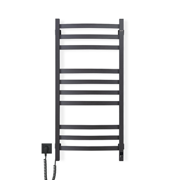 Electric Towel Rail BLACK NAVIN AVALON 480х1000 Sensor left