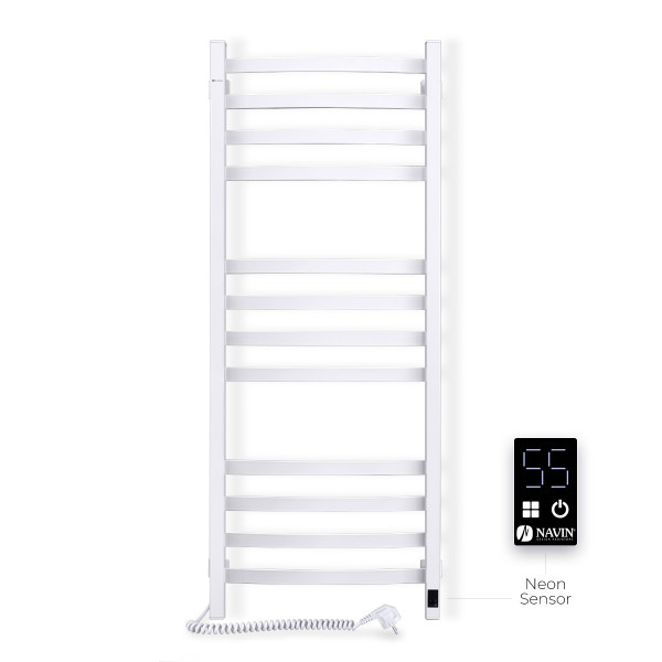 Electric Towel Rail WHITE NAVIN AVALON 480х1200 Sensor left