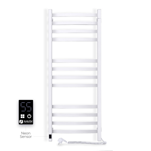 Electric Towel Rail WHITE NAVIN AVALON 480х1200 Sensor right