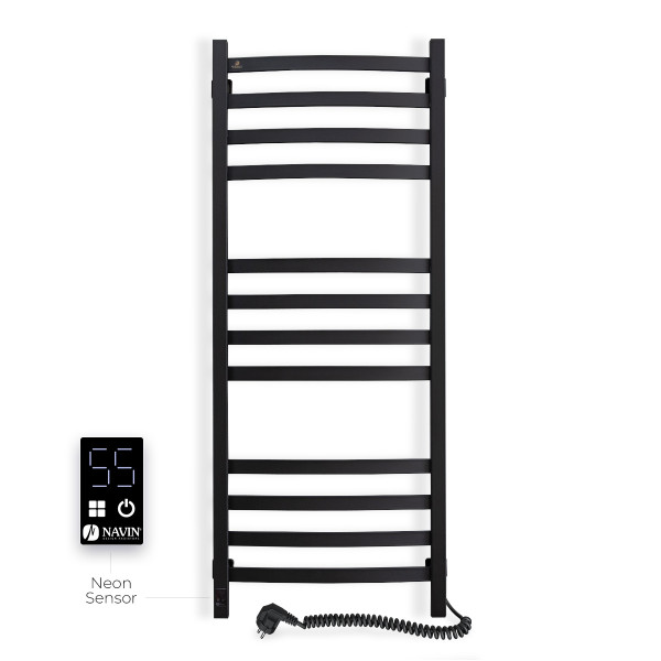 Electric Towel Rail BLACK NAVIN AVALON 480х1200 Sensor right