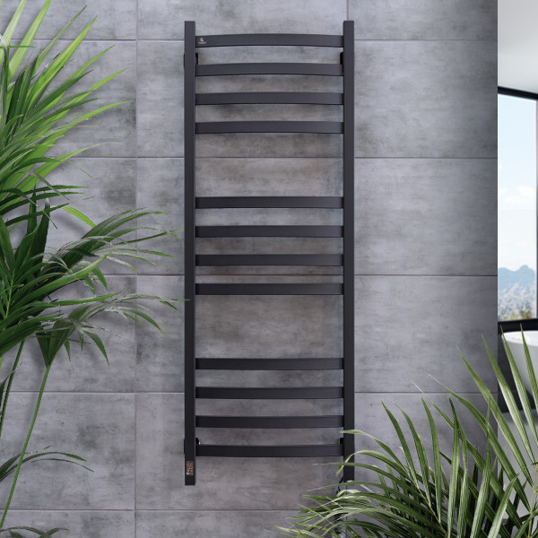 Electric Towel Rail BLACK NAVIN AVALON 480х1200 Sensor right