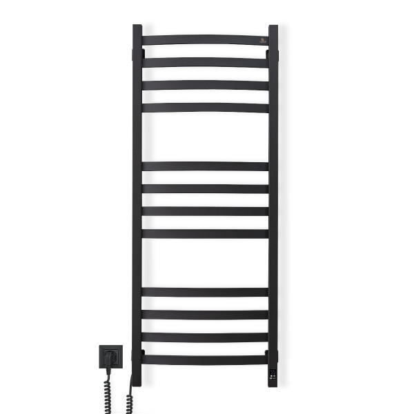 Electric Towel Rail BLACK NAVIN AVALON 480х1200 Sensor left