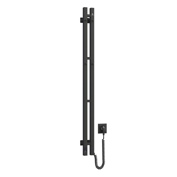 Electric Towel Rail BLACK NAVIN SILOUETTE QUADRO 90х1200 Sensor right