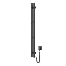 Electric Towel Rail BLACK NAVIN SILOUETTE QUADRO 90х1200 Sensor right