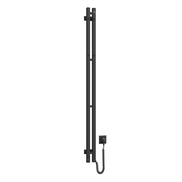 Electric Towel Rail BLACK NAVIN SILOUETTE QUADRO 90х1500 Sensor right