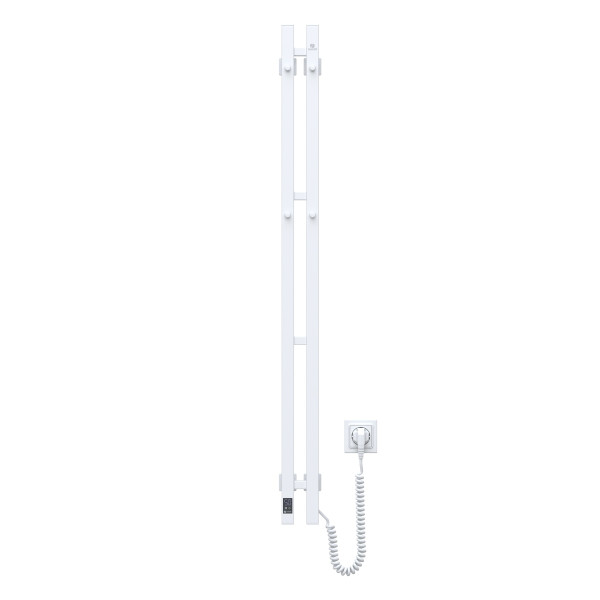 Electric Towel Rail WHITE NAVIN SILOUETTE QUADRO 90х1200 Sensor right