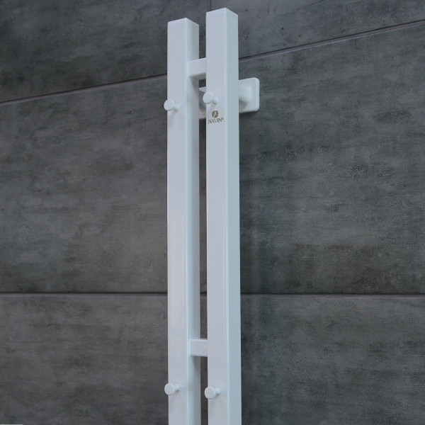 Electric Towel Rail WHITE NAVIN SILOUETTE QUADRO 90х1200 Sensor right