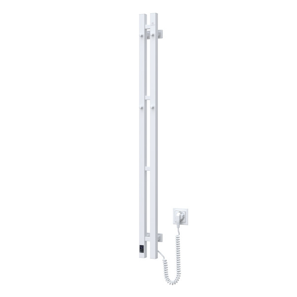 Electric Towel Rail WHITE NAVIN SILOUETTE QUADRO 90х1200 Sensor right