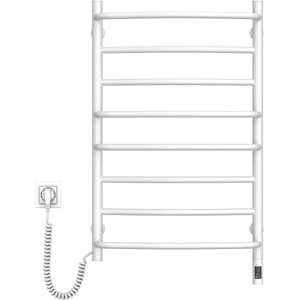 Electric Towel Rail WHITE OMEGA Sensor 530х800 left