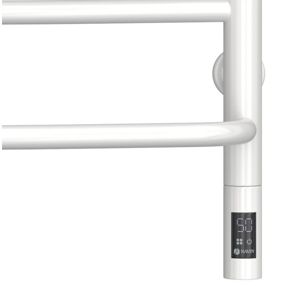 Electric Towel Rail WHITE OMEGA Sensor 530х800 left