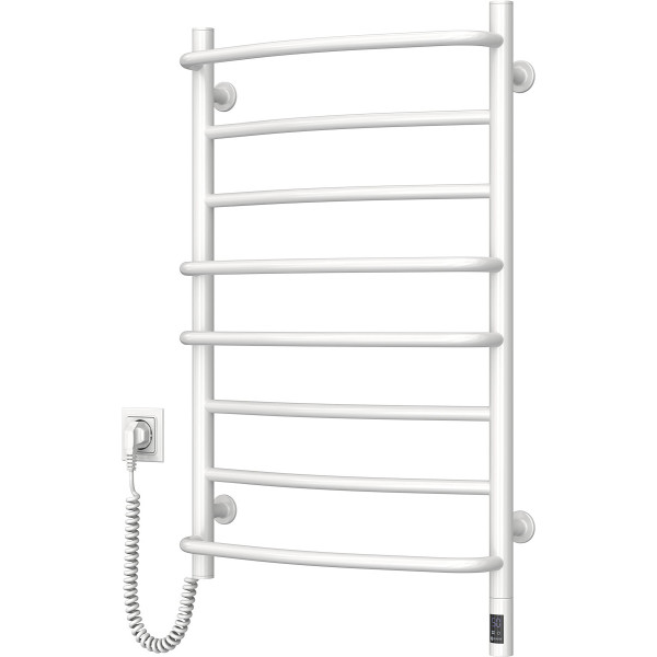 Electric Towel Rail WHITE OMEGA Sensor 530х800 left