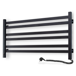 Electric Towel Rail BLACK AVANGARD Sensor 900х500 right