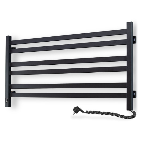 Electric Towel Rail BLACK AVANGARD Sensor 900х500 right