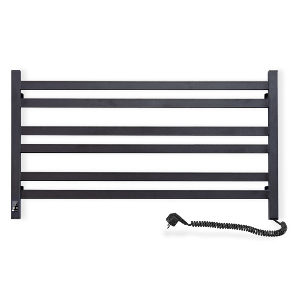 Electric Towel Rail BLACK AVANGARD Sensor 900х500 right