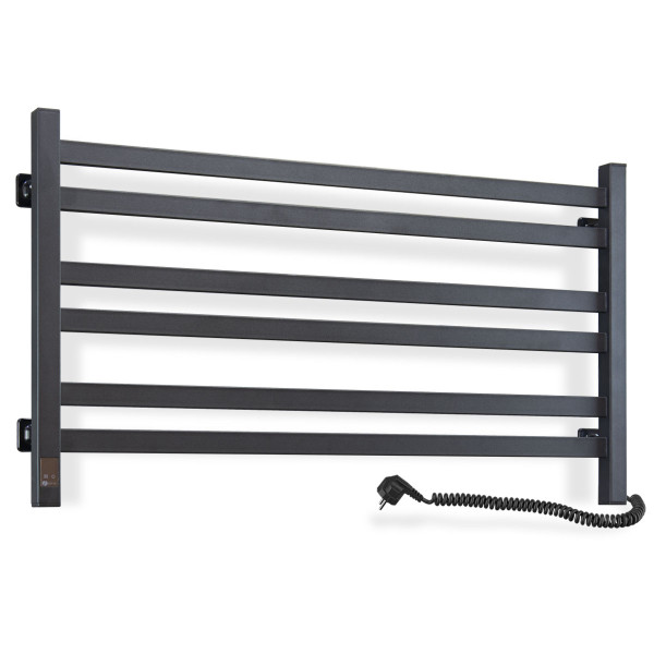 Electric Towel Rail BLACK AVANGARD Sensor 900х500 right