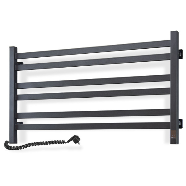 Electric Towel Rail BLACK AVANGARD Sensor 900х500 left