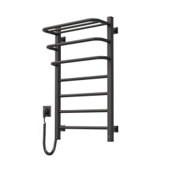 Electric Towel Rail BLACK NAVIN FORTIS 480x800 Sensor left