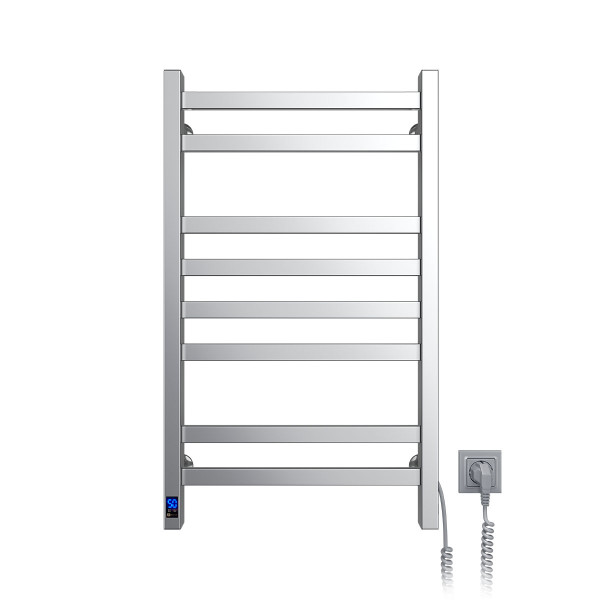 Matte satin electric bathroom radiator Navin Avangard 480х800 Right sensor, timer