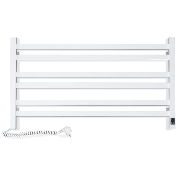 Electric Towel Rail WHITE AVANGARD Sensor 900х500 left