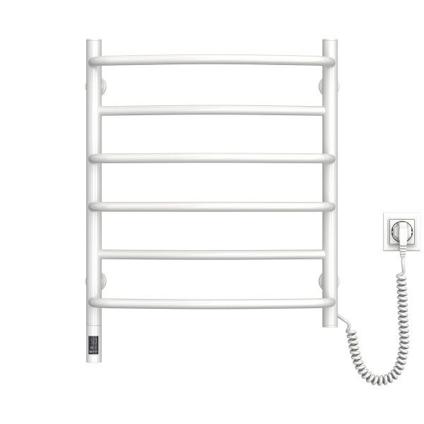 Electric Towel Rail WHITE OMEGA Sensor 530х600 right