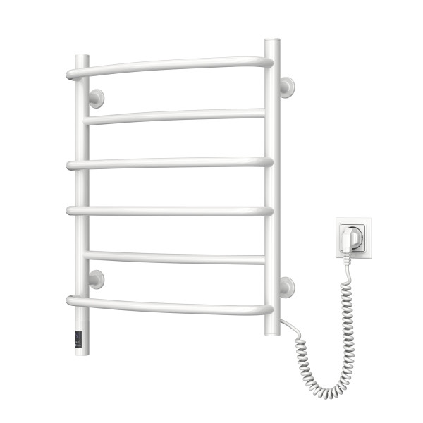 Electric Towel Rail WHITE OMEGA Sensor 530х600 right