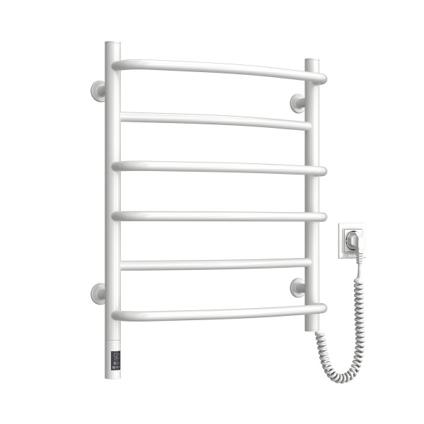 Electric Towel Rail WHITE OMEGA Sensor 530х600 right