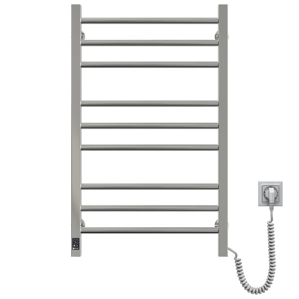 Stainless Steel Electric Towel Rail CLASSIC QUADRO Sensor 500x800 right