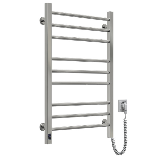 Stainless Steel Electric Towel Rail CLASSIC QUADRO Sensor 500x800 right