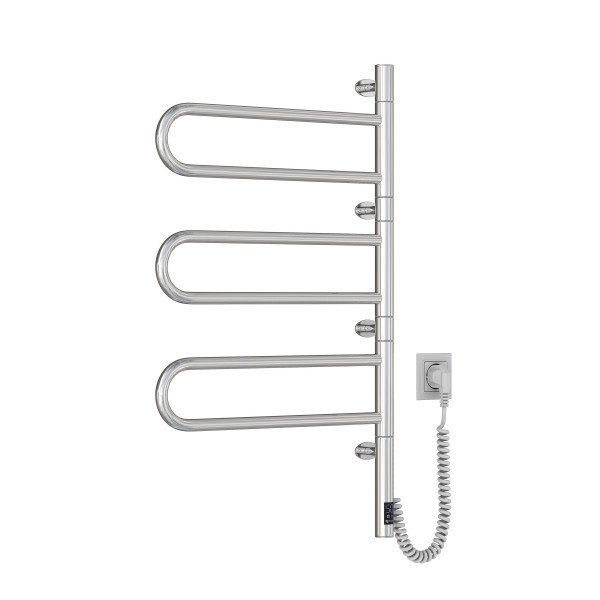 Stainless Steel Electric Towel Rail NAVIN Fouette 480х800 Sensor, timer