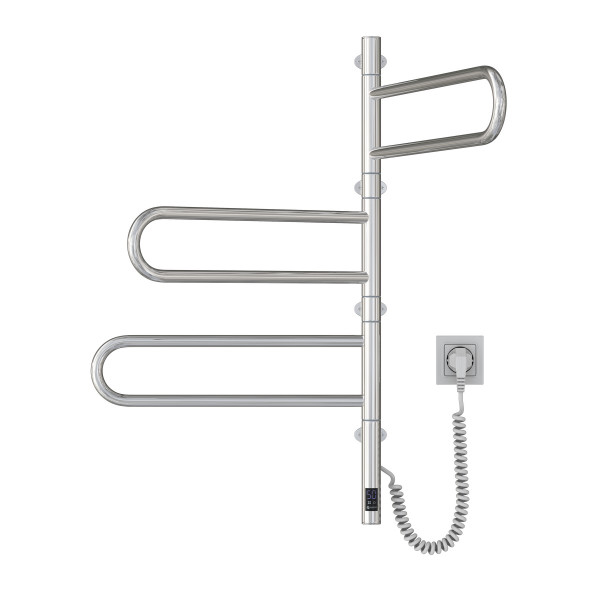 Stainless Steel Electric Towel Rail NAVIN Fouette 480х800 Sensor, timer