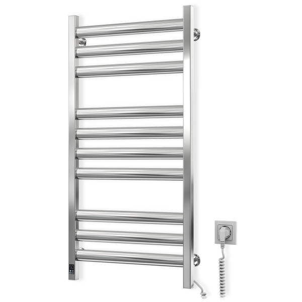 Stainless Steel Electric Towel Rail ELLIPSE Sensor 500х1000 right