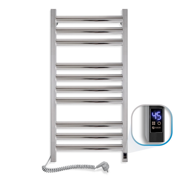 Stainless Steel Electric Towel Rail ELLIPSE Sensor 500x1000 left