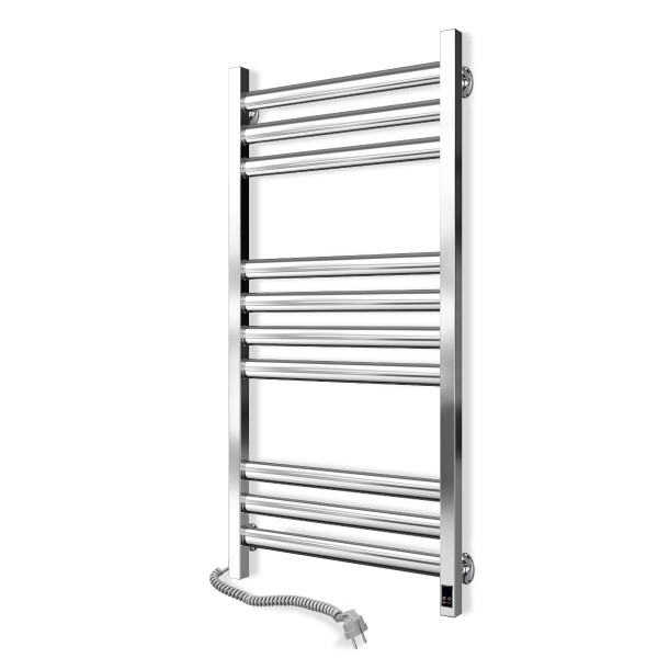 Stainless Steel Electric Towel Rail ELLIPSE Sensor 500x1000 left