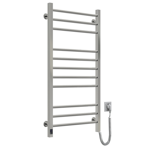 Stainless Steel Electric Towel Rail CLASSIC QUADRO Sensor 500x1000 right