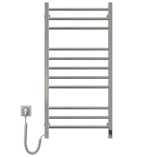 Stainless Steel Electric Towel Rail CLASSIC QUADRO Sensor 500x1000 left