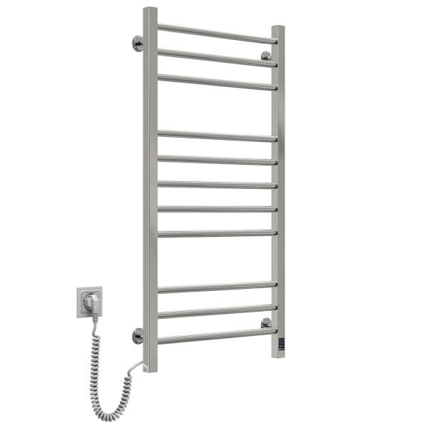 Stainless Steel Electric Towel Rail CLASSIC QUADRO Sensor 500x1000 left